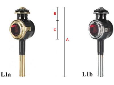 馬車ランプ/テールランプ/クロム(b)--L1b
