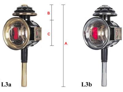 馬車ランプ/ランプ/クロム(b)--L3b