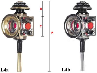馬車ランプ/ランプ/クロム(b)--L4b