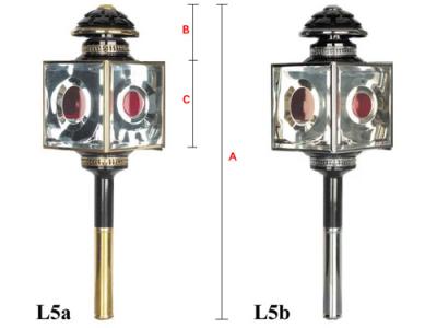 馬車ランプ/ランプ/クロム(b)--L5b
