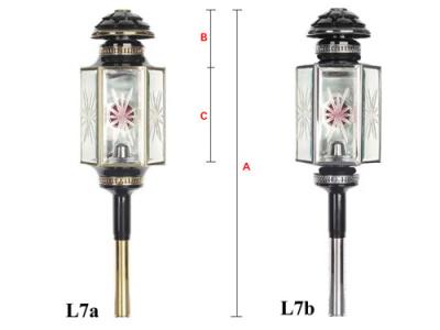 馬車ランプ/ランプ/クロム(b)--L7b