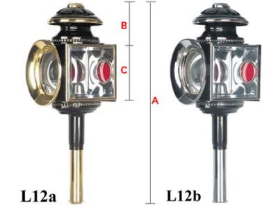 馬車ランプ/ランプ/クロム(b)--L12b