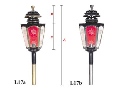 馬車ランプ/ランプ/クロム(b)--L17b