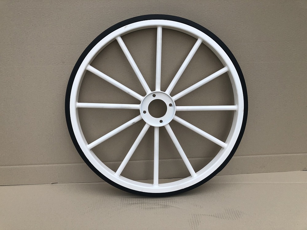 交換用「馬車車輪x4」(汎用品)【LH白】