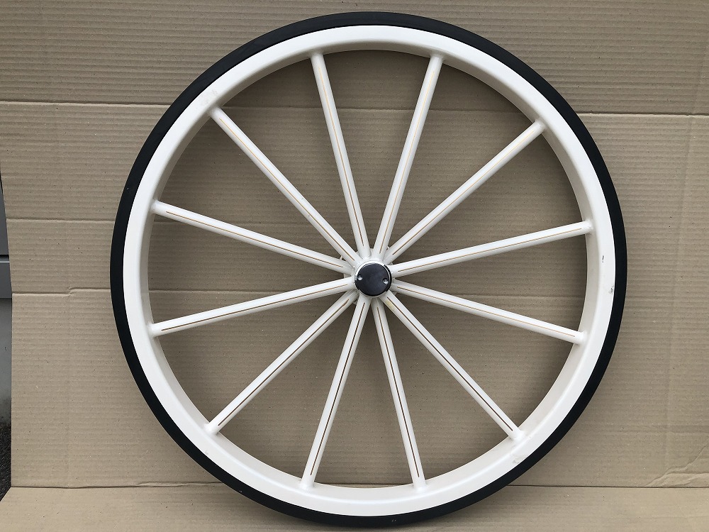 交換用「馬車車輪x4」(汎用品)【SH白】