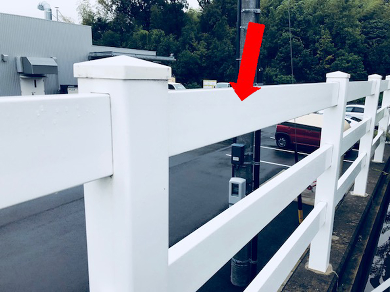 PVC放牧柵-プランク(横桟)x1本