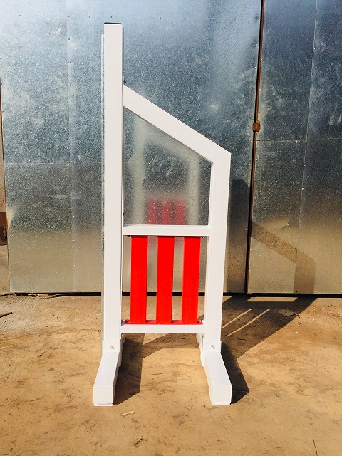 スチール製ウィング(白赤)/1組(2個)